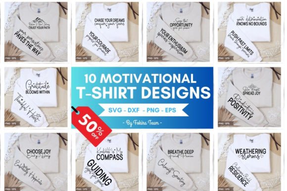 Download Motivational T-shirt Designs Bundle - Premium Bundle