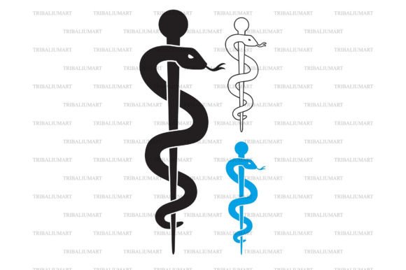 Download Medical Symbol Caduceus Snake with Stick - Snake Collection