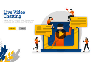 Download Web of Live Video Chatting with Laptops - Chat Collection
