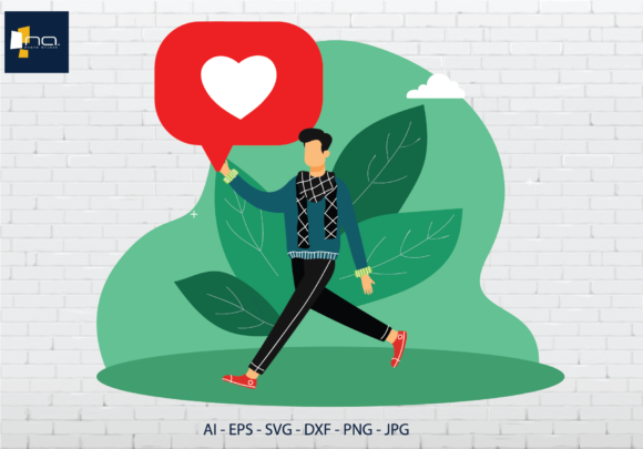 Download Flat Illustration the Jacket Man Chat Lo - Chat Collection