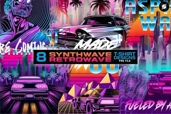 Download Synthwave Retrowave T-shirt Designs - Premium Resources